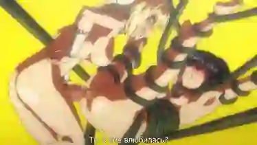Хентай мультик: японская красотка и тентакли члены